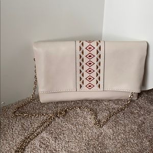 Market & Spruce Milva Stripe Clutch with Chain